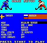Championship Hockey screenshot 5 for Sega Game Gear